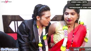 New Love Marriage Couple First Golden Night Sex
