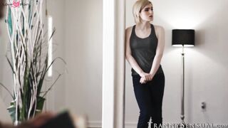 TS Ella Hollywood's Ex Step-Daughter Fucked Hard in Her Ass - POV