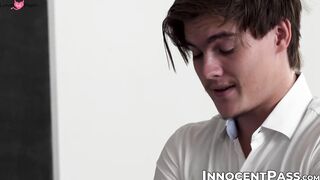 "Steamy Session - Hot Teen Fucked By Two Hunks In A Threesome"