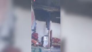 Pakistani cute sexy girl rubbing her clean pussy n showing boobs to lover