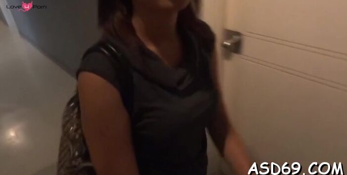 Startling brunette eastern Lou cannot wait to cum