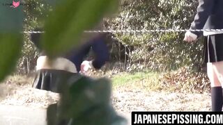 Naughty girl from Japan keeps a count of her peeing session