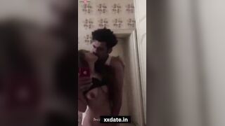 Desi lover making hot porn in hotel bathroom viral mms