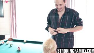 Marsha Mayâs lips stretched by stepdads veiny cockhead
