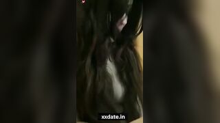 Sexy high profile wife showing pussy n boobs to her lover oyo sex viral