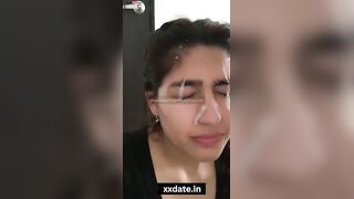 Young Desi Indian GF Face Filled by Lover sperm xxx Porn