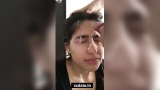Young Desi Indian GF Face Filled by Lover sperm xxx Porn