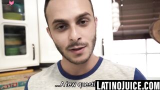 Straight Latino paid to be a gay breeding slut