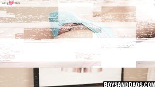 Handsome stepsonâs hole wrecked by daddyâs fingers and cock