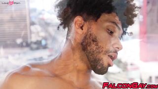 Handsome  Drake Von gets rough as he destroys Tony Genius wet raw hole