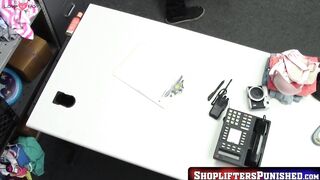ShopliftersPunished.com - Blonde blackmailed by horny cop and pounded for shoplifting