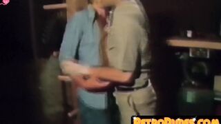 RetroDudes.com - Retro gay video features hunky men bareback breeding in threesome