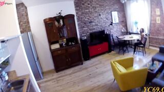 Fresh barely legal Aziza gets her vag tamed