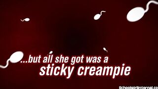 Small 18 Year Old Gets Unwanted Jizzed
