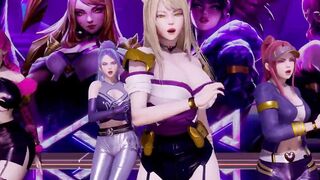 R18 MMD BLACKPINK - KiII This Love KDA Striptease