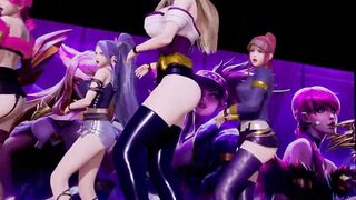 R18 MMD BLACKPINK - KiII This Love KDA Striptease