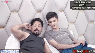 Two Boys Waiting for Her Girlfriends for Sex Foursome very Hardfucking