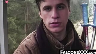 FalconsXXX.com - Alex and Viktor's intense oral session heats up a cable car ride