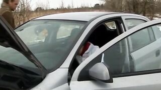 Alpha Dominates Friendly Cheerleader inside Epic Vehicle Sex Tape