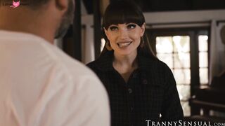 Colby Jensens thick cock destroys trans Natalie Mars tightest hole