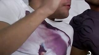 Intense smoke and stroke fun with enticing and playful dude