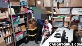 Naughty Alyssa Cole hammered in security office