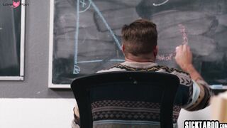 Two hot teachers fucked by colleague