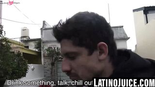 Pierced boy sucks cock POV then takes outdoor bareback