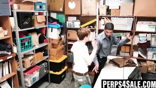 Security squad gangbangs thiefs hole in interrogation