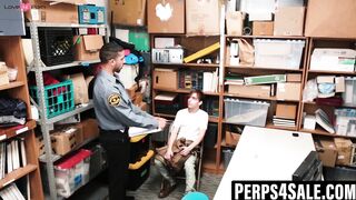 Security squad gangbangs thiefs hole in interrogation