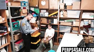 Security squad gangbangs thiefs hole in interrogation