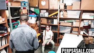 Security squad gangbangs thiefs hole in interrogation