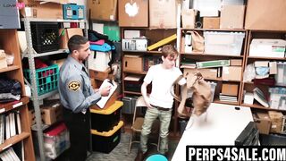Security squad gangbangs thiefs hole in interrogation
