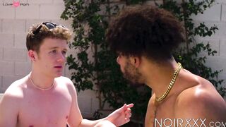 Tony Genius big black cock raw drills Benny Foxs gaping ass