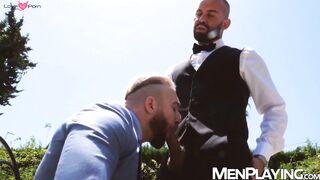 Manuel Scalco gives waiter Bruno Max good tip and hard anal banging
