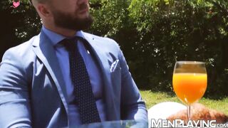 Manuel Scalco gives waiter Bruno Max good tip and hard anal banging