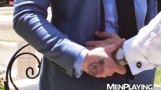 Manuel Scalco gives waiter Bruno Max good tip and hard anal banging