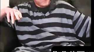 MenWorkinXXX.com - Redhead tugs his cut boner and tries his best to get hard and exci