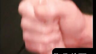 MenWorkinXXX.com - Redhead tugs his cut boner and tries his best to get hard and exci