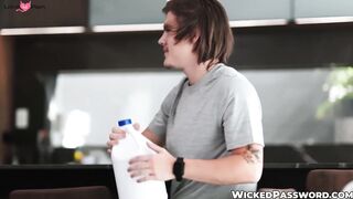 Naughty Blake Blossom craves for a taste of my cocks cum in her mouth