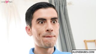 sofia uncages jordi s chastity cock