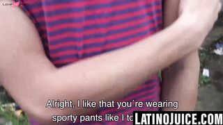 Three well hung straight Latinos in intense threesome sex