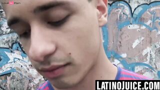 Three well hung straight Latinos in intense threesome sex