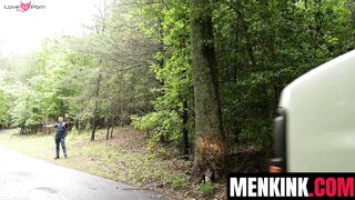 Christian Wilde abducts Brody Fox and Logan Aarons for forest bondage