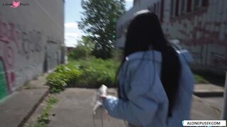 cute colombian outdoor sex