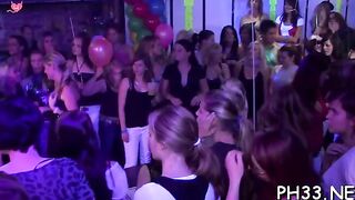 Tons of blonde ladies sucking dicks