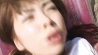 Love rocket riding scene with a gorgeous maid Ran Monbu