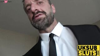 UKSubSluts.com - Teen vixen's butt slammed by rough master with intense demands made