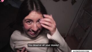 petite house cleaner loves to suck