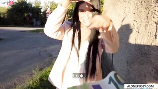 skinny russian bus stop pickup